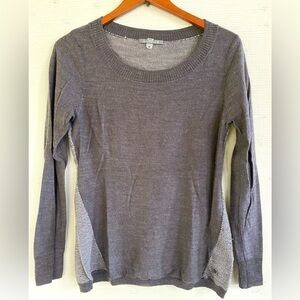 Smartwool brown two-tone Knit Sweater Size medium Merino Wool Pullover